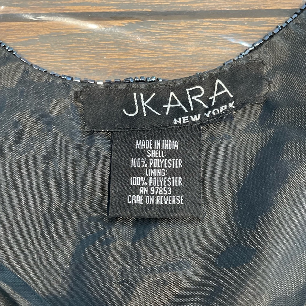 J Kara Black and Silver Beaded Camisole - Picture 4 of 4